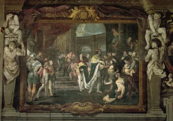 フランシスI（1494-1547）ボローニャでの王の悪に触れ